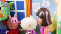 Pig George da Familia Peppa Pig Come Bolo e Tem Dor de Barriga Novelinha em Portugues ToyToysBrasil