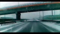 Śmiertelny wypadek na żywo 2016 ! Pędził po zaśnieżonej drodze [HD]