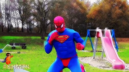 SUPERHEROES CARTOON Spiderman/Batman/Superman/Darth Vader - Real Life Crazy Ping Pong Ball Superhero