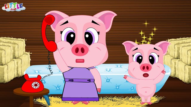 Five Little Piggies Jumping On The Bed Nursery Rhyme for Children