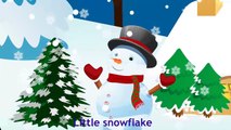 Little Snowflake | Nursery Rhyme With Lyrics | Little Snowflake Song For Children