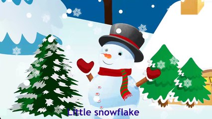 Little Snowflake | Nursery Rhyme With Lyrics | Little Snowflake Song For Children