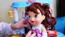 BABY ALIVE & Doc McStuffins Sandra Doctor Check Up FAIL Lucy Crazy at Doll Hospital DisneyCarToys