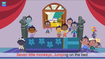 10(Ten) Little Monkeys Jumping On The Bed | Children Nursery Rhyme | Songs
