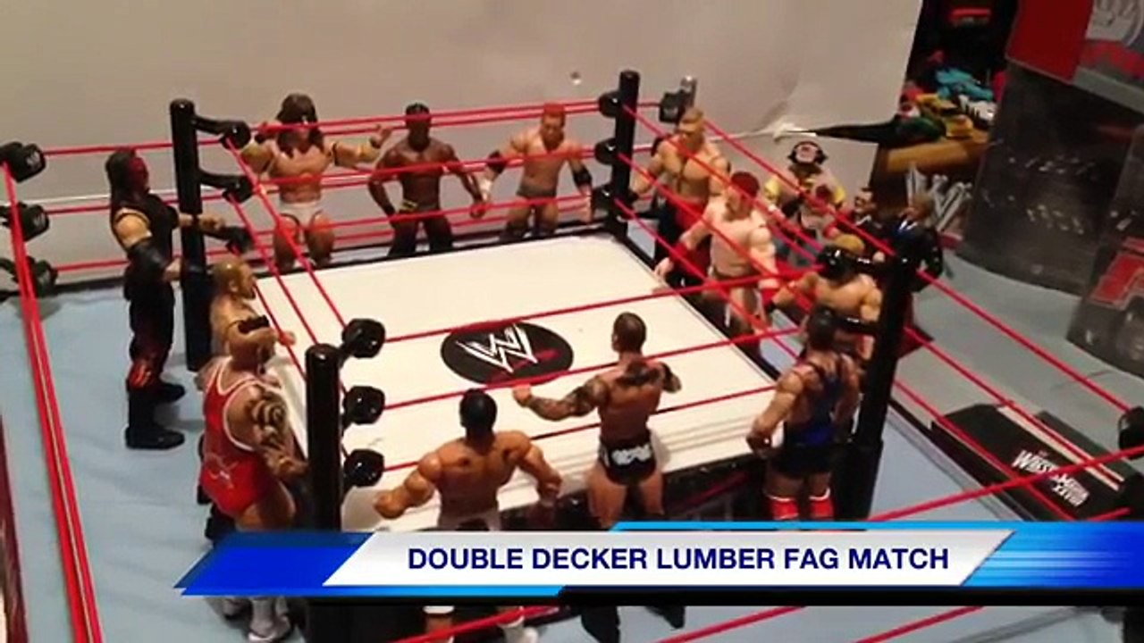 GTS WRESTLING- Age in the Cage, LumberJack match, Cena Vs Morrison WWE mattel figures animation