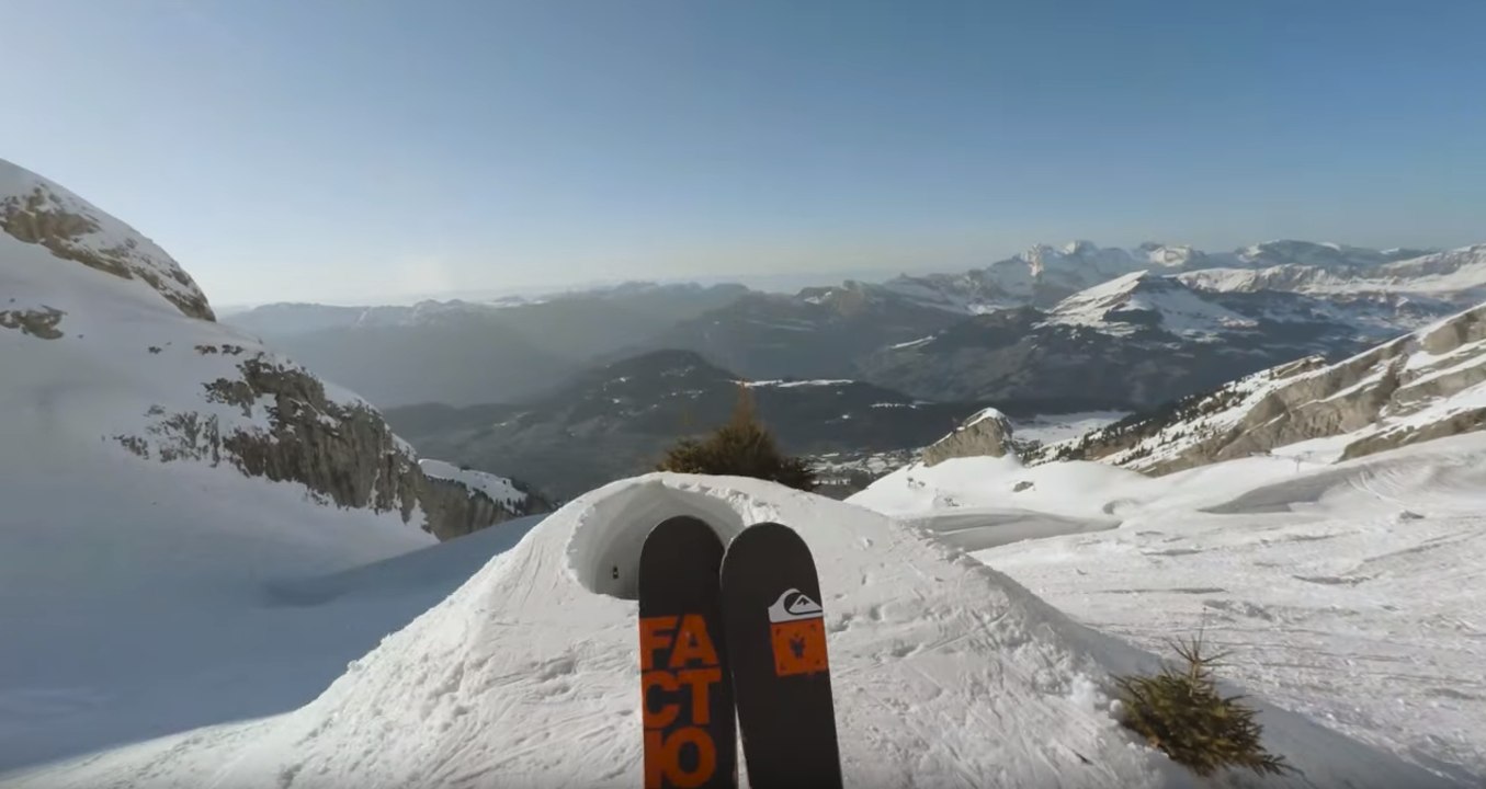 Une descente époustouflante en freeride filmée en caméra embarquée