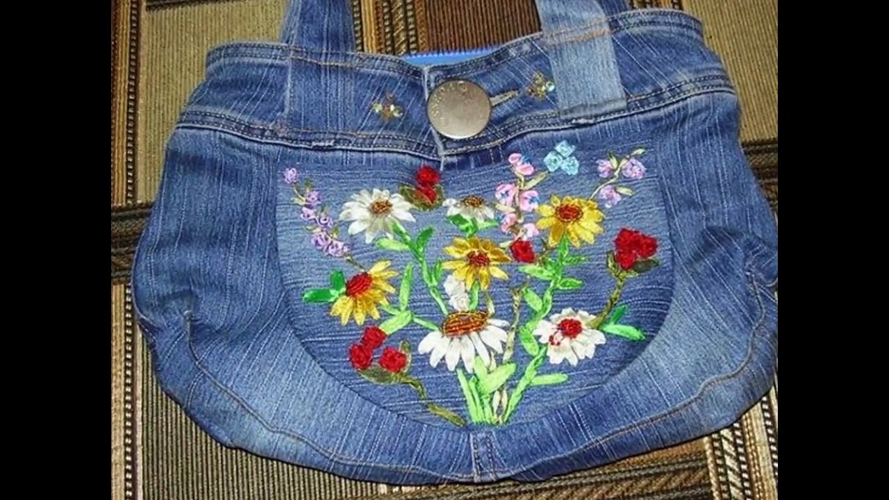 Сумки из старых джинсов