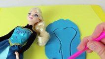 Frozen Play Doh Elsa Swimsuit Barbie Play Dough Dress Up Makeover Swimwear Elsa DisneyCarToys