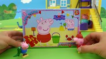 Свинка Пеппа и Джордж собирают пазлы. Мультфильм Свинка Пеппа из игрушек - Серия #40