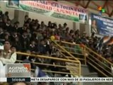 Trabajadores bolivianos respaldan al presidente Evo Morales
