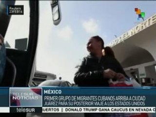 México: llegan migrantes cubanos a Ciudad Juárez procedentes de Panamá