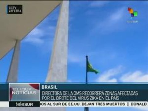 Brasil: directora de la OMS recorre zonas afectadas por el zika