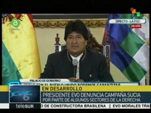 Bolivia: Evo Morales denuncia campaña sucia en el referendo
