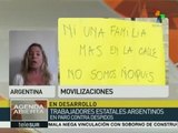 Paro nacional de trabajadores en Argentina contra ola de despidos