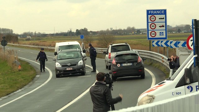 Migrants de Calais: contrôles de police à la frontière belge
