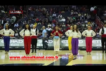 Kardelen Dans Topluluğu NBA'in devre arasında dans gösterisi yaptı