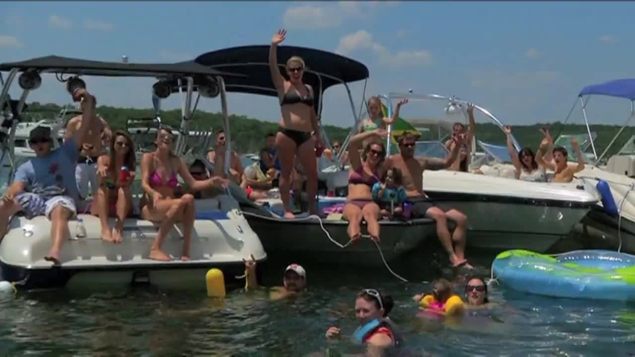 Pro Men Final at the Branson Pro Wakeboard Tour...