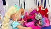 Disney Frozen Elsa Anna Young Children Funny Olaf Barbie Clothes Dress Up Kids Parody