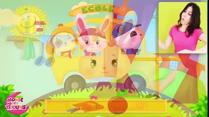 Les roues de l'autobus - Comptine à gestes pour bébés - Méli et Touni