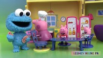 Play Doh Peppa Pig Kitchen Cuisine de Mami Pig Jouet Macaron le Glouton Cookie Monster