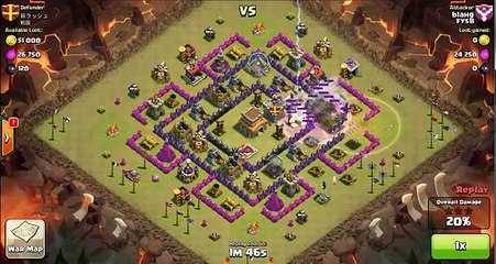 Download Video: Clash of Clans TH8 vs TH8 Golem, Wizard & Pekka (GoWiPe) Clan Wa(1)