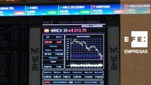 La bolsa española baja el 3,07% y aguanta sobre el nivel de 8.000 puntos