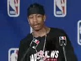 Allen Iverson Funny MVP interview (Relationship with Michael Jackson ????) 2001 NBA