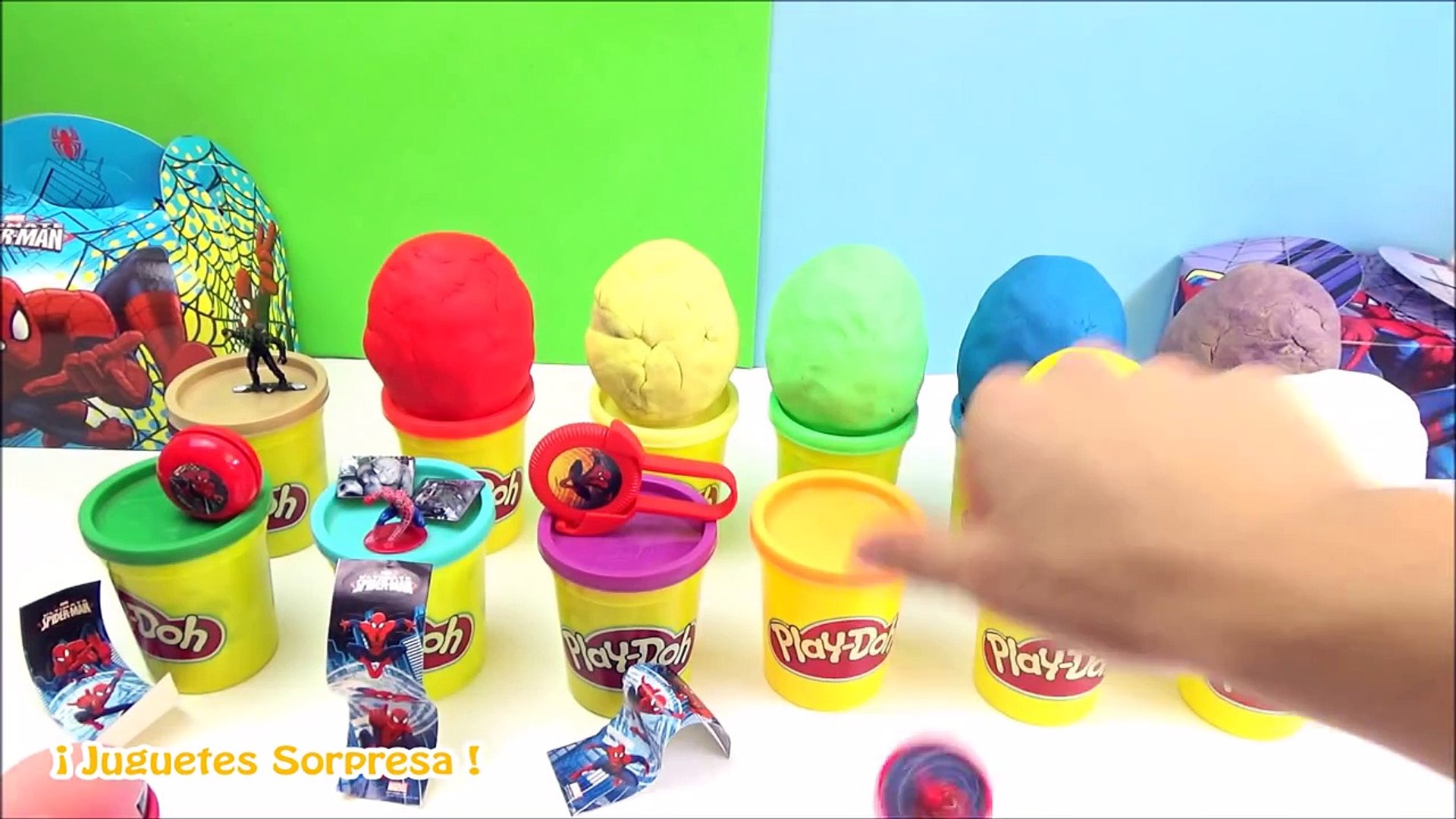 Huevos de Plastilina Play Doh en Español del Hombre Araña Spiderman 3 -  Juguetes del Hombre Araña - video Dailymotion