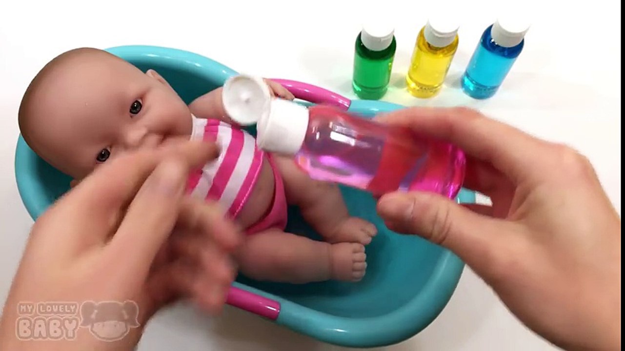 Baby Doll Bathtime Clay with Crazy SLIME - Jelly Girl Bath Time