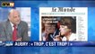 Jean-Marie Le Guen: la tribune publiée de Martine Aubry est "une faute politique"