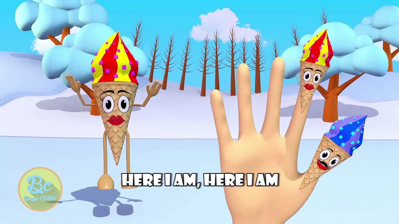 Ice Cream 3D Finger Family Finger Family | Nursery Rhymes | 3D Animation In HD From Binggo Channel