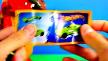 NEW Play Doh Surprise Eggs Hot Wheels Disney Pixar Cars 2 Kinder Surprise Toy Egg Dragon Track