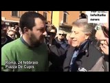 Salvini al campo rom di Tor Sapienza, il pensionato: 