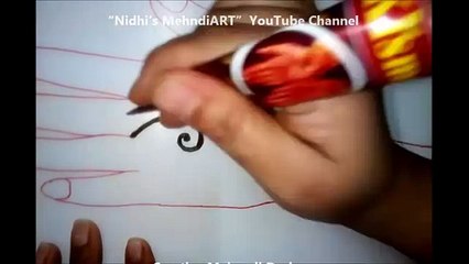 Wonderful Dubai Style Thick Henna Mehndi Deisgn Tutorial