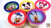 Learn Colors with Disney Mickey Mouse Clubhouse & Friends / Play-Doh Toy Surprises / TUYC JR.
