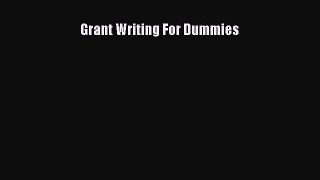 [PDF] Grant Writing For Dummies Read Full Ebook