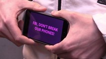 'FBI, Don't Break Our Phones!' - Pro-Apple Protesters