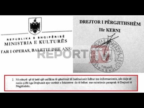 Report TV - Ministria e Kulturës 'u mbyll gojën' artistëve, Kerni firmos