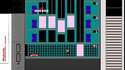 Elevator Action - (Nintendo NES) - Gameplay