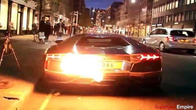 LAMBORGHINI AVENTADOR LITERALMENTE EM CHAMAS PELAS RUAS DE LONDRES!!!