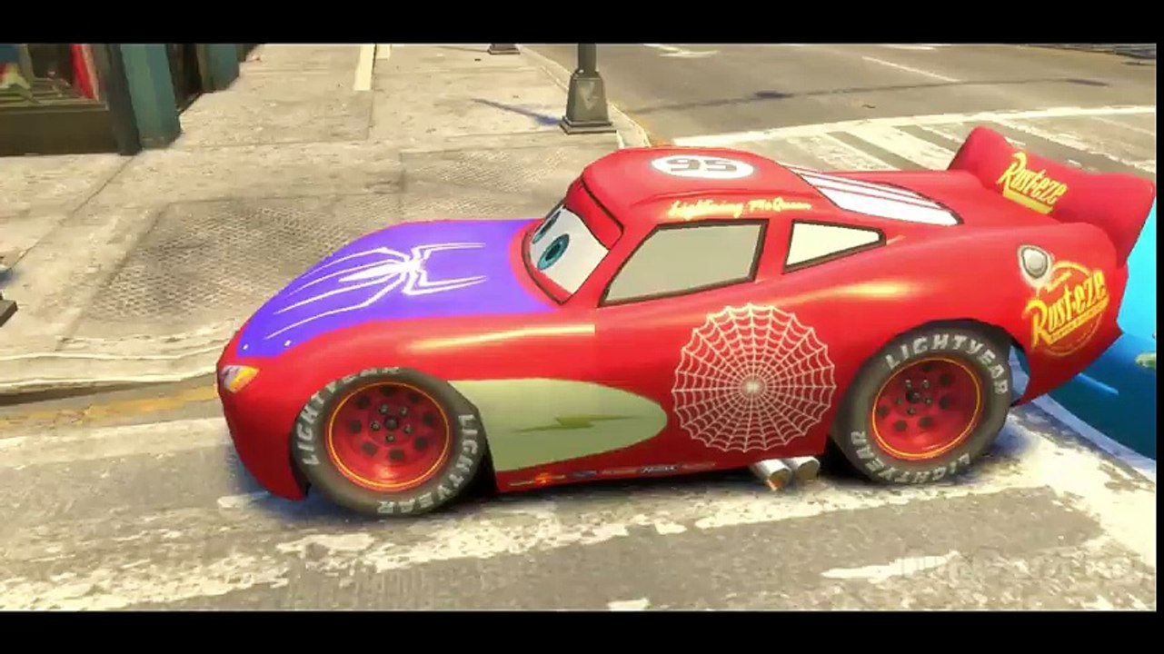 Disney Nursery Rhymes Batman and Superheroes Superman Ninja Turtles with Car McQueen Spider-Man