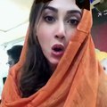 cute expressions of Ayesha Khan