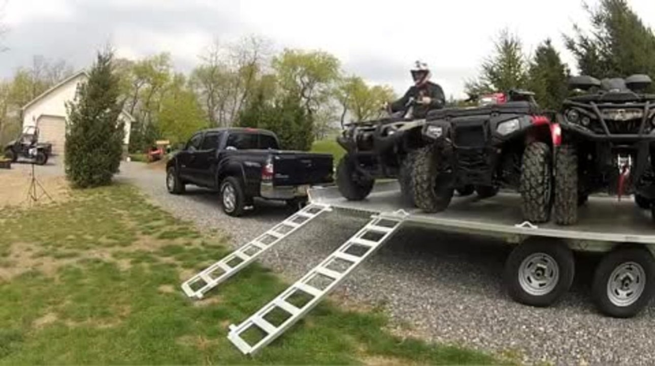 How To Safely Load and Unload and ATV Trailer