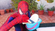 Spiderman VS Frozen Elsa in real life PRANK Superhero Funny Movie parody