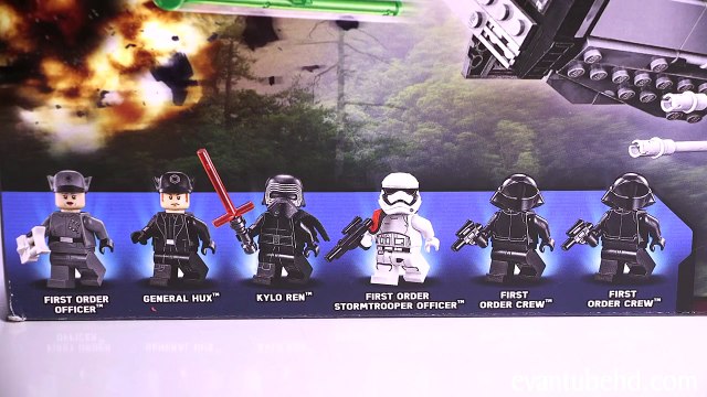 KYLO RENS COMMAND SHUTTLE - LEGO Star Wars Force Awakens Set 75104 Time-lapse, Unboxing & Review