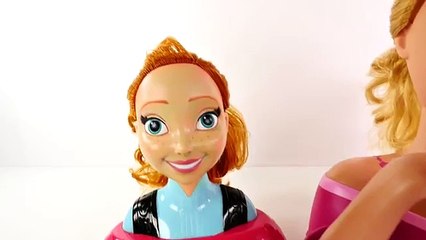 BARBIE and ANNA as PINKIE PIE *** Makeup Makeover using Face Paint