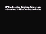 [PDF] SAP Fico Interview Questions Answers and Explanations: SAP Fico Certification Review