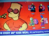 new simpsons burger king set 2011 from treehouse of horror !