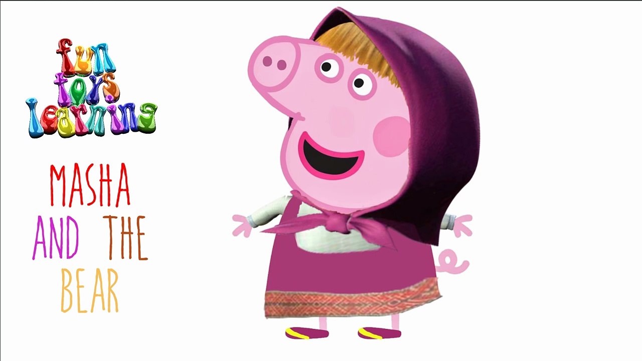 PEPPA PIG MASHA AND THE BEAR Hide & Seek Game Episodes - Peppa Pig Family Masha Bear Маша и Медведь