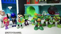 Epic Toy Channel TEEN TITANS GO! VS Teenage Mutant Ninja Turtles Teen Titans Parody Toy Video by Ep